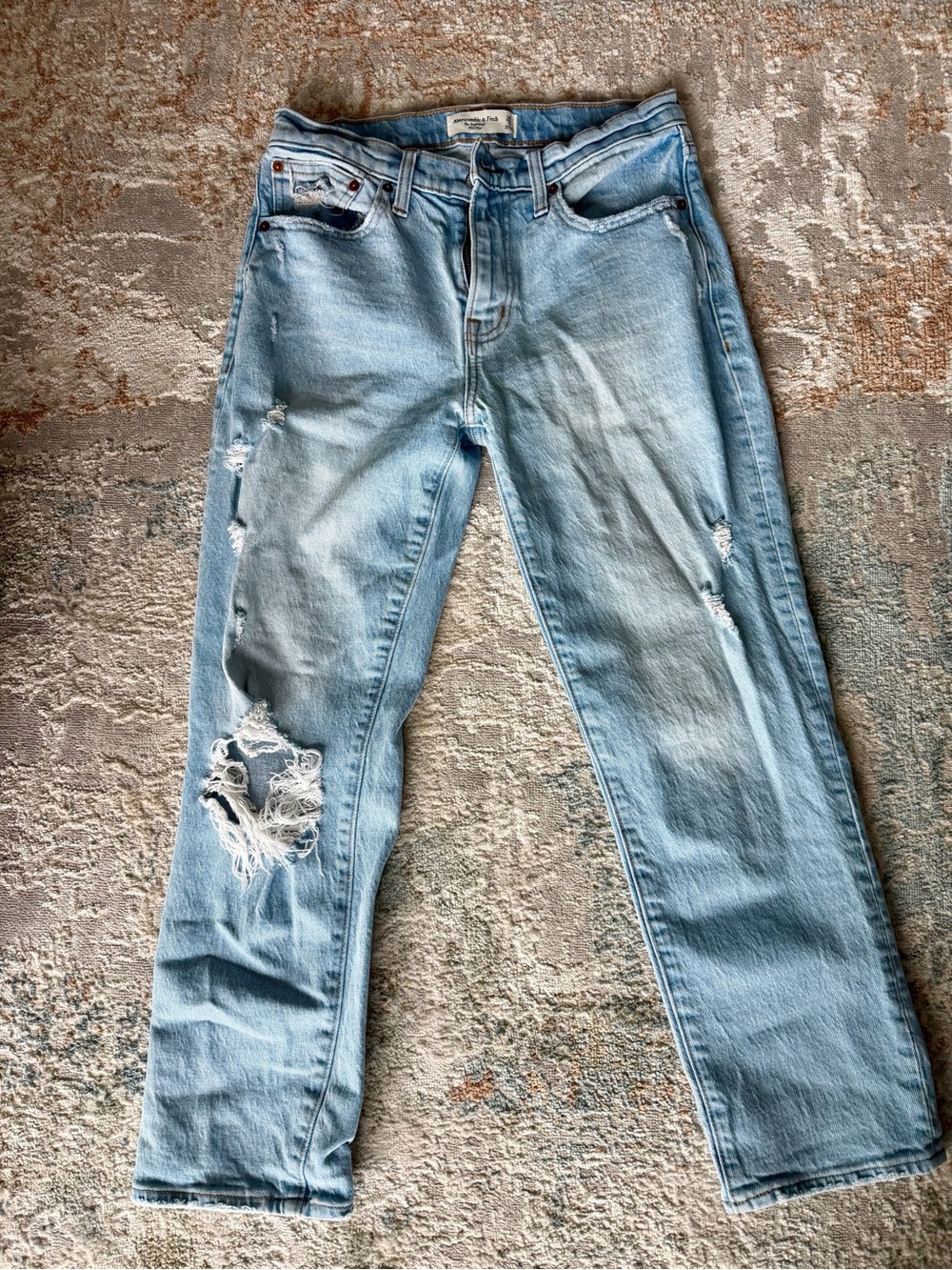 Abercrombie & Fitch Light Blue boyfriend jeans